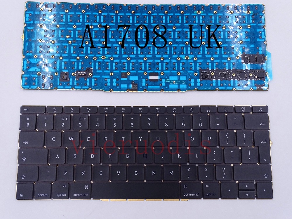 A1708 Uk Keyboard Voor Macbook Pro 13.3 "Retina A1708 Toetsenborden Uk Met Backlight Backlit Late Mid jaar