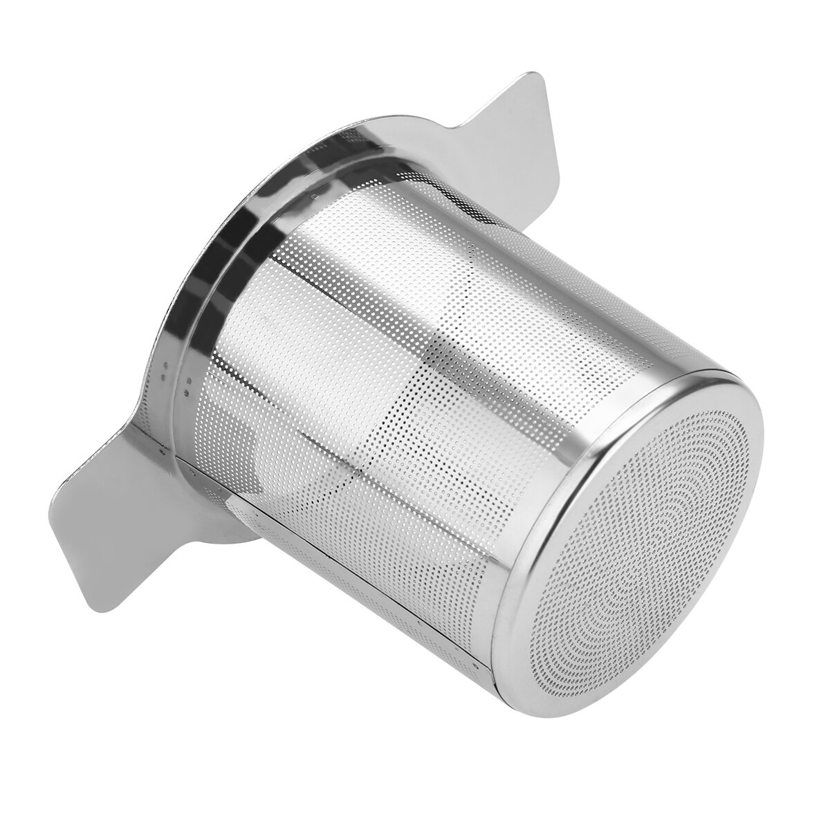 Infusor de chá reutilizável de aço inoxidável, infusor de malha de metal com filtro de folhas soltas e tampa