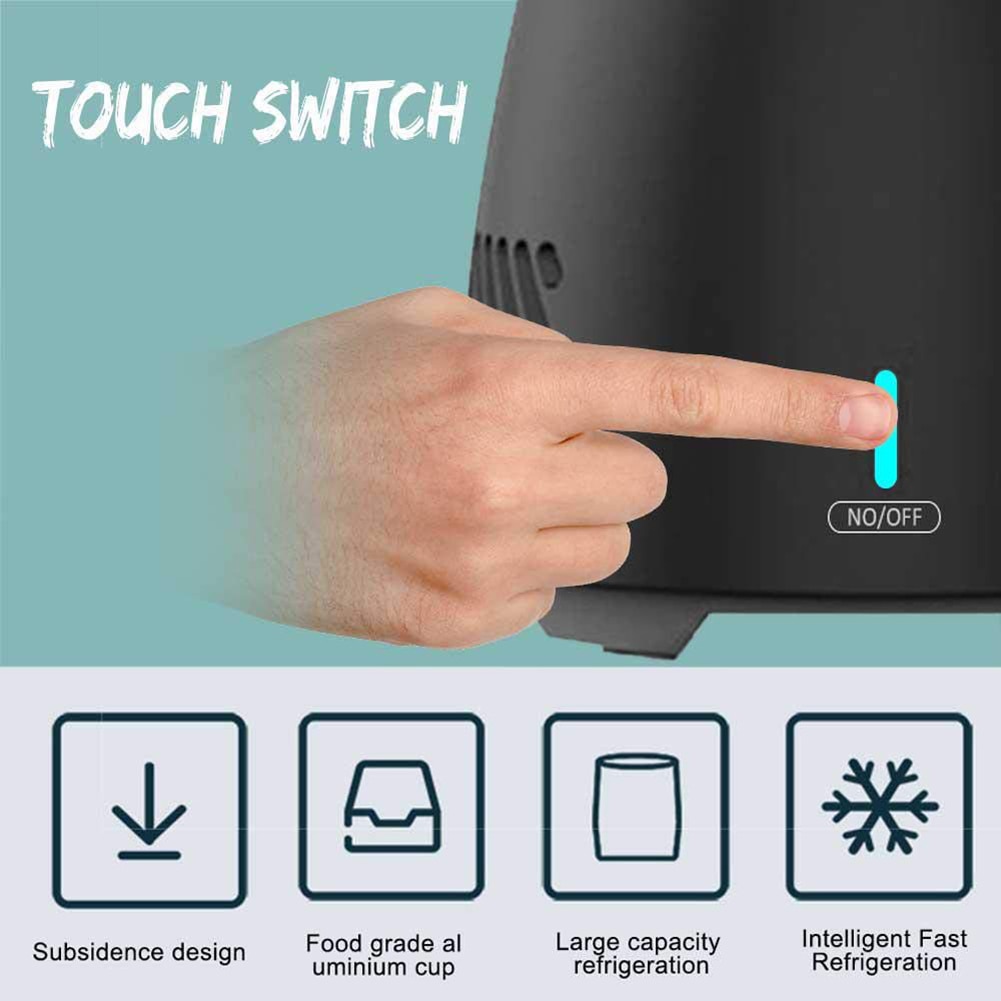 Summer Portable Fast Cooling Cup Electronic Refrigeration Cooler For Beer Wine Beverage cooling cup cold drink bar tool