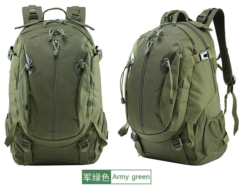 Udendørs camouflage rygsæk vandreture multifunktionel taske bagage rygsæk afslappet cykeltaske guangzhou batch: Militærgrøn