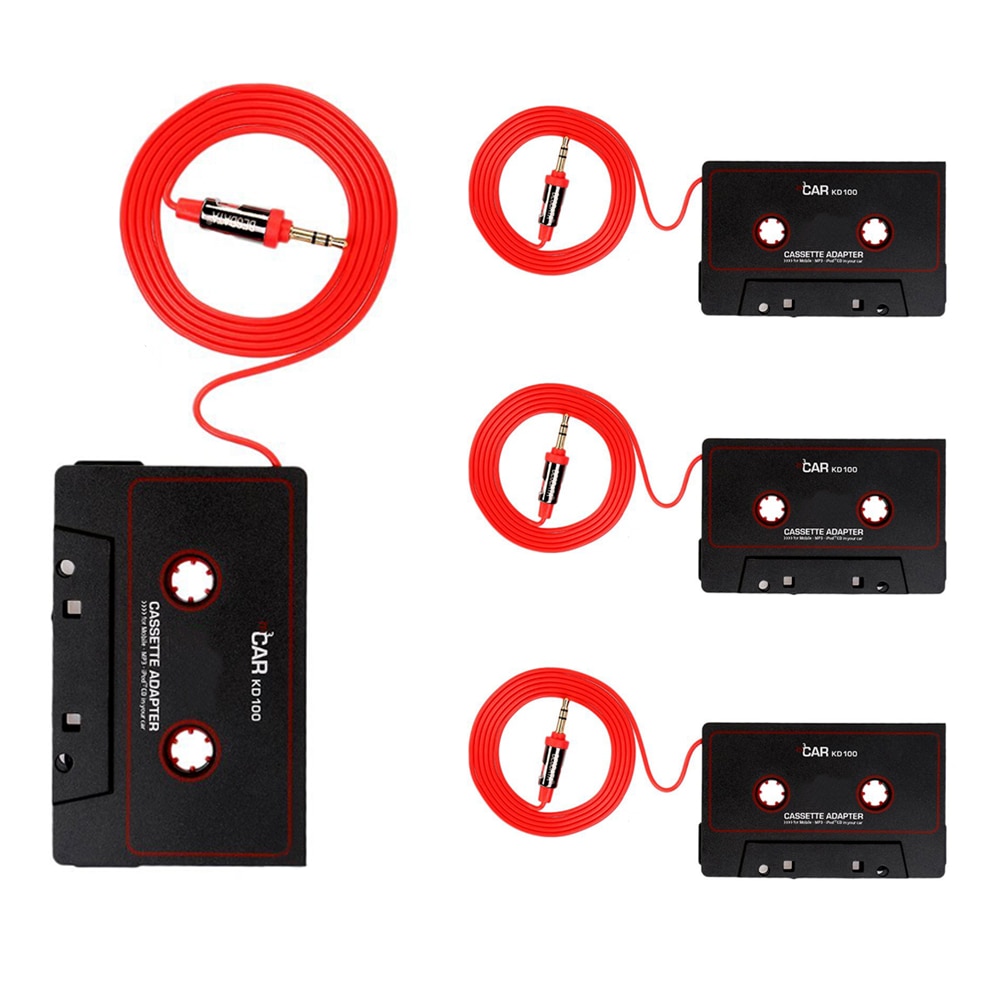 Convert Aux Portable For Phone Audio Plastic CD Player MP3 Universal 3.5 Mm Stereo Car Cassette Tape Adapter