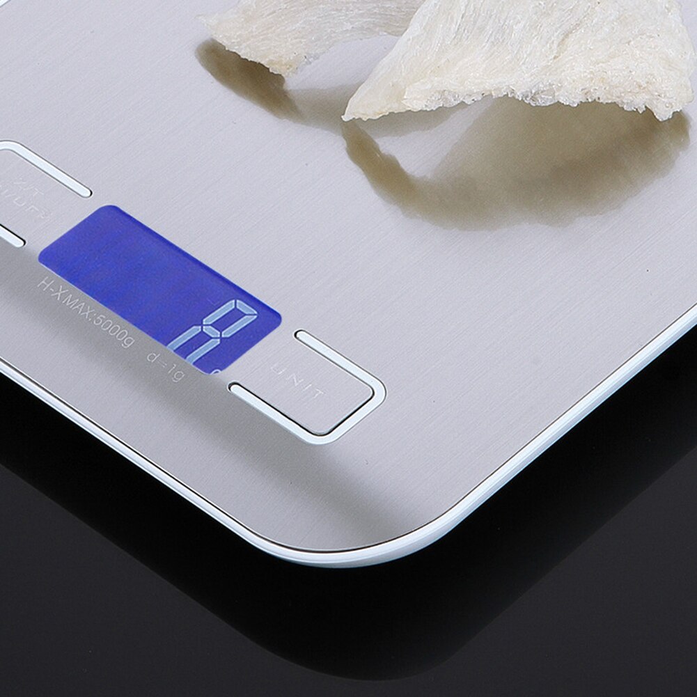 Draagbare 5/10Kg Elektronische Weegschaal Keuken Voedsel Meel Bakken Koken Wegen Tool