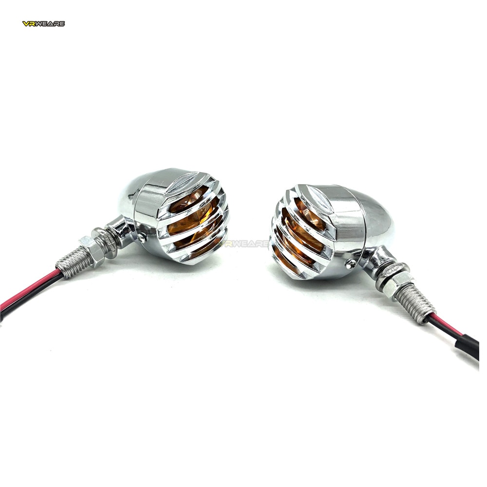 General Bullet Motorcycle Turn Signal Tail Light Bobber Chopper Cafe Racer Indicator Lamp for Harley Davidson Dyna Street Glide