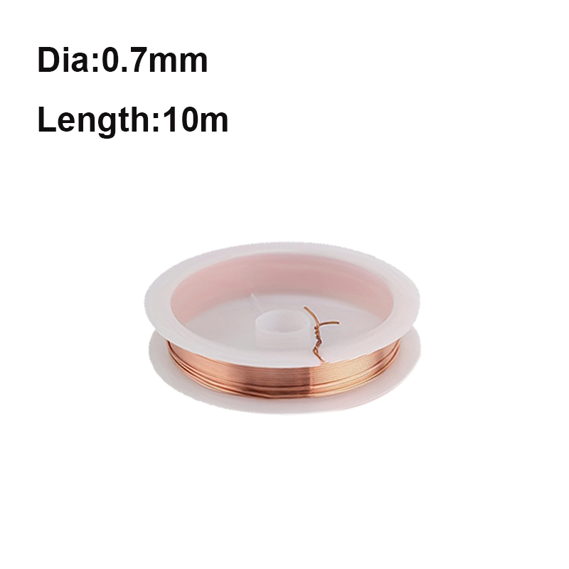 1~10M Pure Copper Wire Bare Wire Conductive Copper Wire Diameter 0.1/0.2/0.3/0.5/0.8/1/1.2/1.5/1.8/2/ 2.5/3/3.5/4.0/4.5/5.0mm: Red