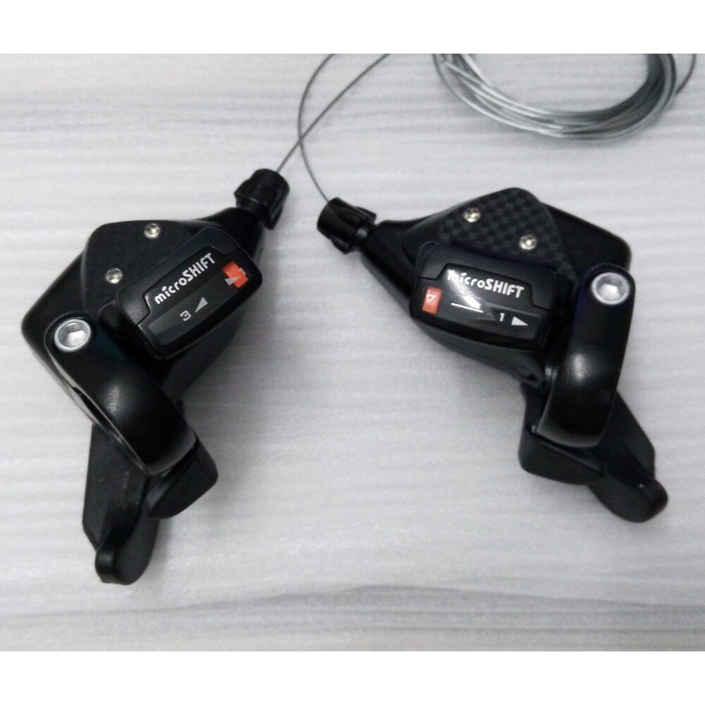 Microshift 7 speed trip mtb trigger shift 1-7 right & 1-3 left side bike conjoined dip derailleur fit for shimano