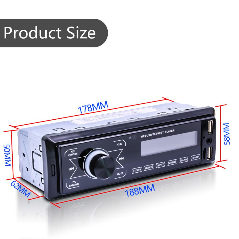 12v 1DIN Car Radios Stereo Remote Control Digital Bluetooth Audio Music Stereo Car Multimedia Player Auto Radio Mp3 Player