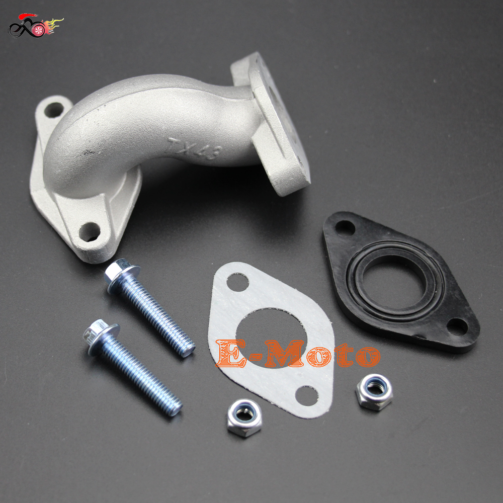 Pz19 19mm förgasare insugningsrör grenrör med packning skruvsats för 50 70 90 110 125cc pit dirt bike atv quad  z50