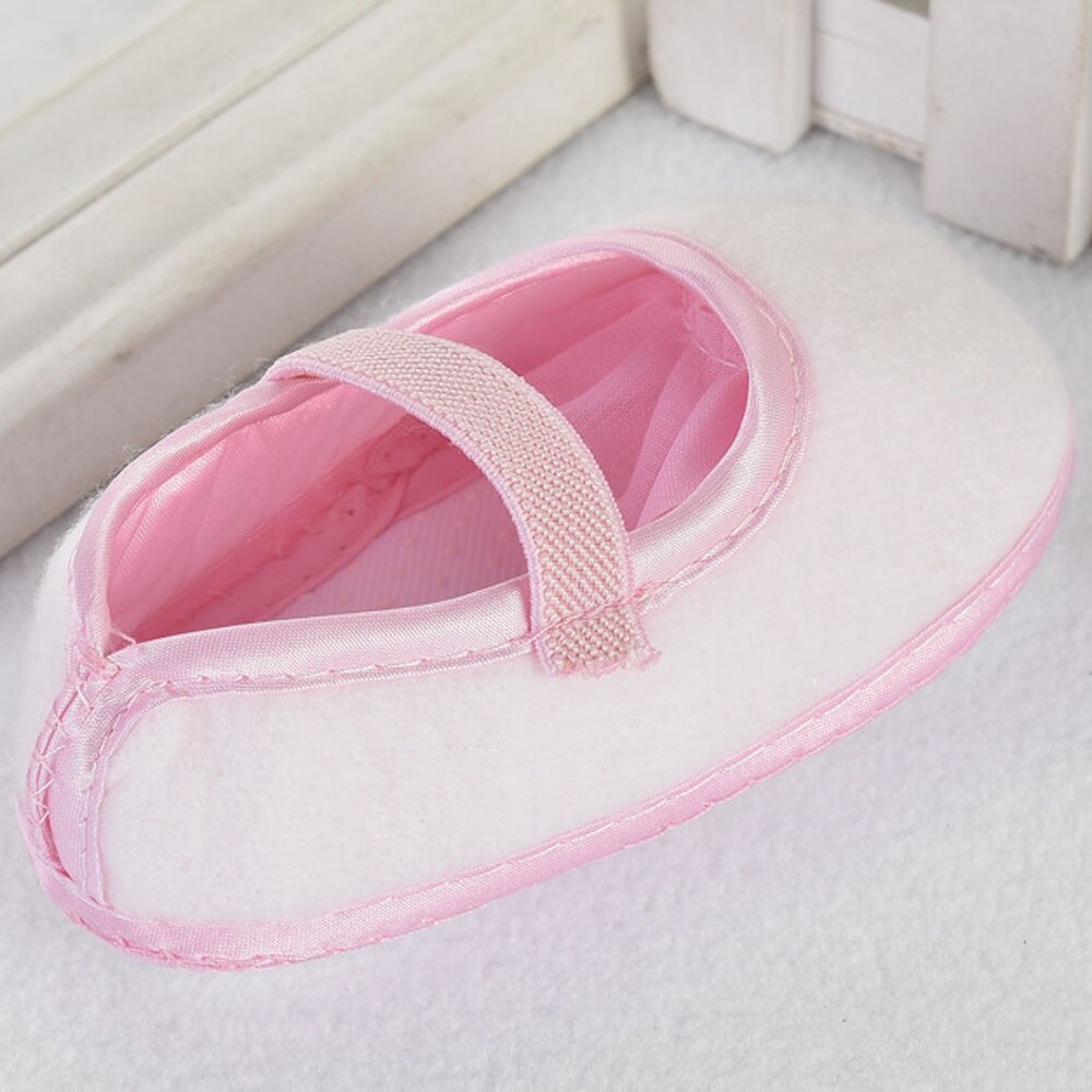 Baby Schoenen Meisjes Aankomst Peuter Kid Baby Meisje Chiffon Bloem Elastische Band Pasgeboren Wandelschoenen