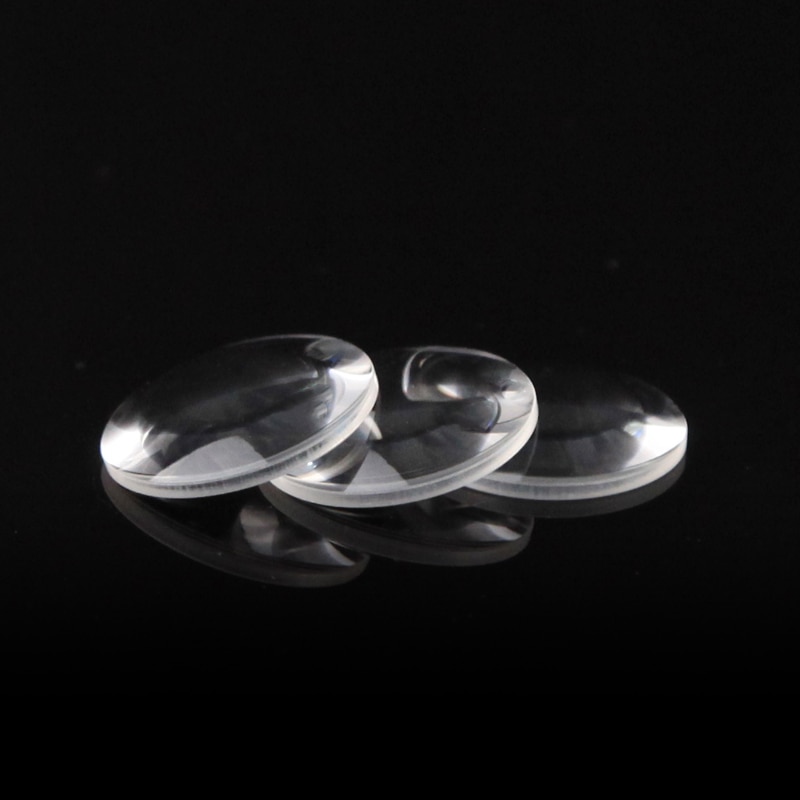 Optical flat convex lens diameter 22mm focal length 40.5mm K9 customization