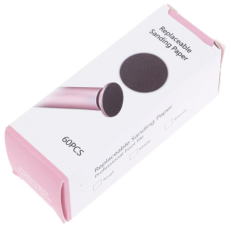 60 Stks/doos Vervanging Schuurpapier Schijf Schuren Papier Accessoire Voor Elektrische Voet Eelt Remover Tool Pedicure Voet Bestand