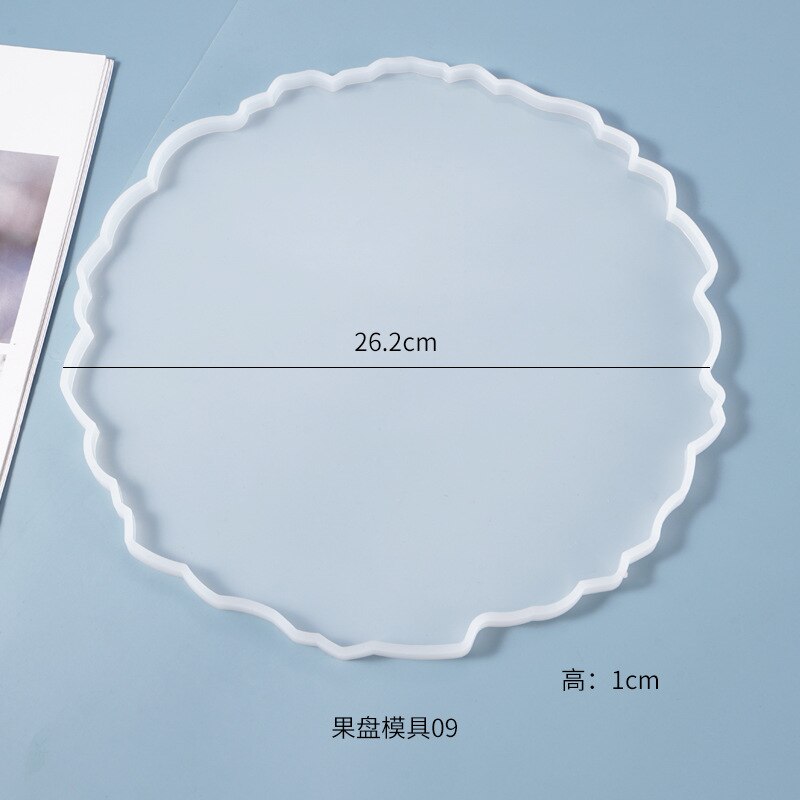 Super Big Triangle Tray Silicone Mold Fluid Artist Round Mold Resin Irregular Epoxy Resin Mold Crafts Resin Art Supplies: 09
