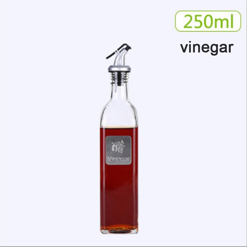 250ml Vinegar Bottle Condiment Bottle Glass Oil Bottle Glass Sauce Bottle: A3