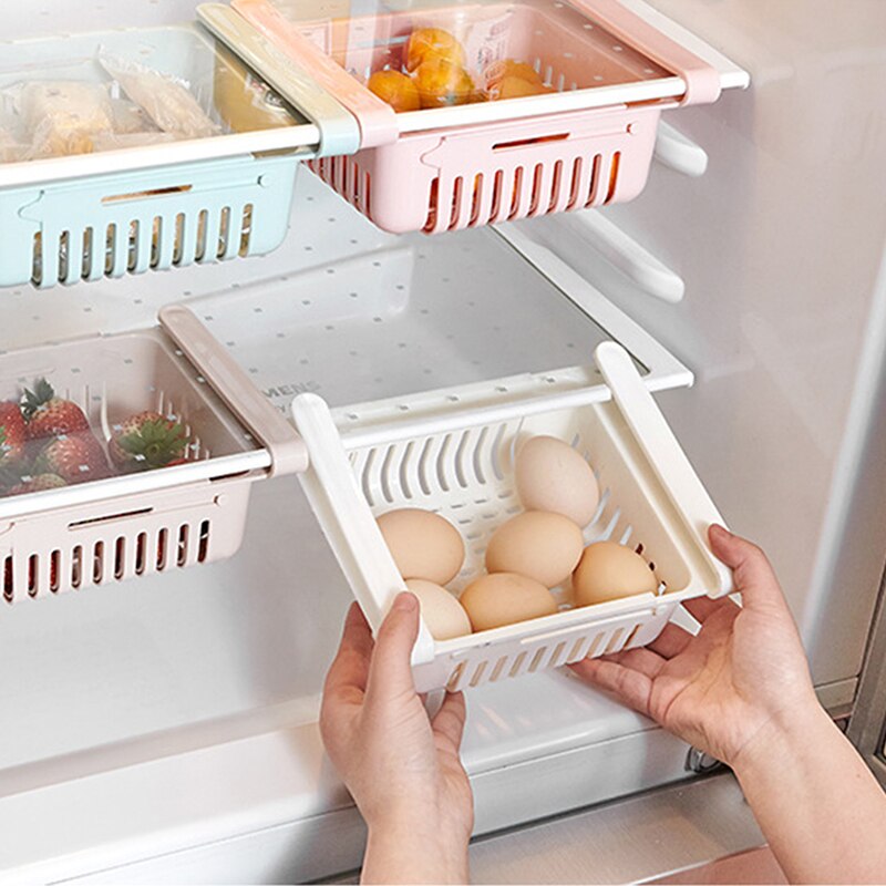 Space Saver Organizer Plate Drawer Storage Holders Refrigerator Storage baskets Kitchen Accessories корзины для хранения