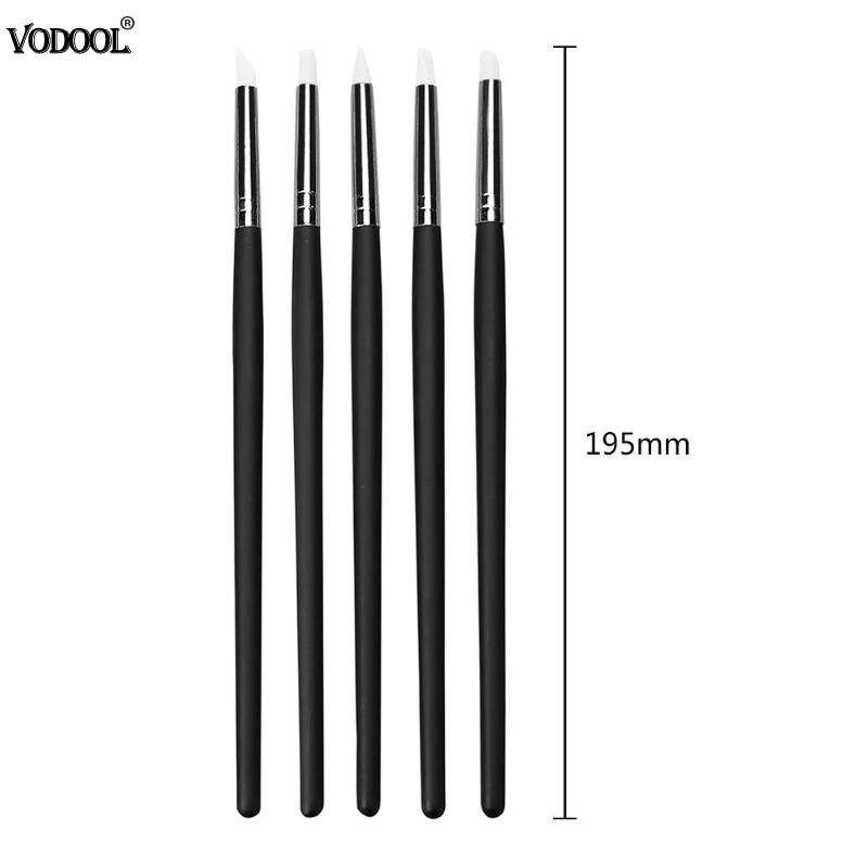 5 Pcs Polymer Clay Tools Carving Craft Brush Pottery Tools Clay Sculpture Nail Art Tools Pottery Ceramics Tool Color Shapers