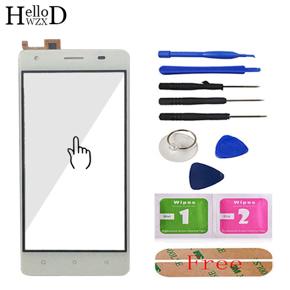 HelloWZXD 5.0'' Touch Glass For Oukitel C5 Pro Touch Screen Glass Digitizer Panel Touchscreen Front Glass Lens Sensor + Adhesive
