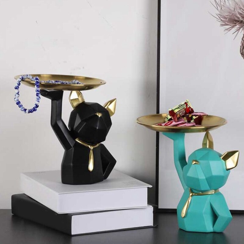 Huhote Nijlpaard sculptuur, grote mond, nijlpaard, tafeldecoratie, sleutelkom voor hal, woonkamer, kantoor, decoratie, geschenken (goud