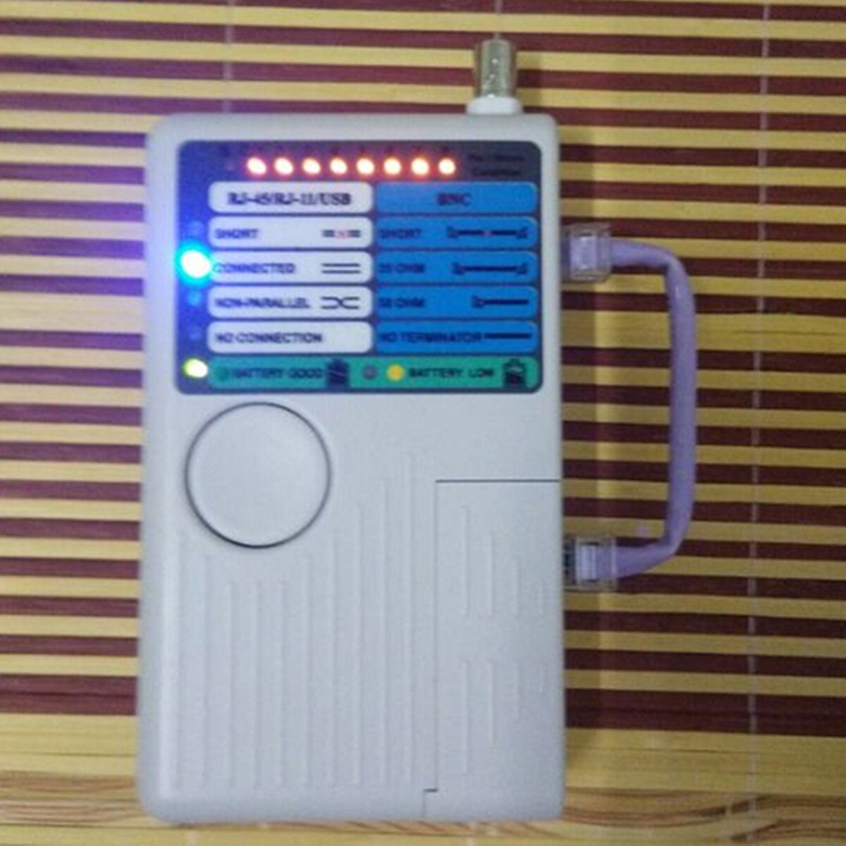 Multifunctional RJ11 RJ45 USB BNC Network Tester 4 in 1 Cable Tester Telephone Detection Coaxial Cable Tester USB Cable Tester