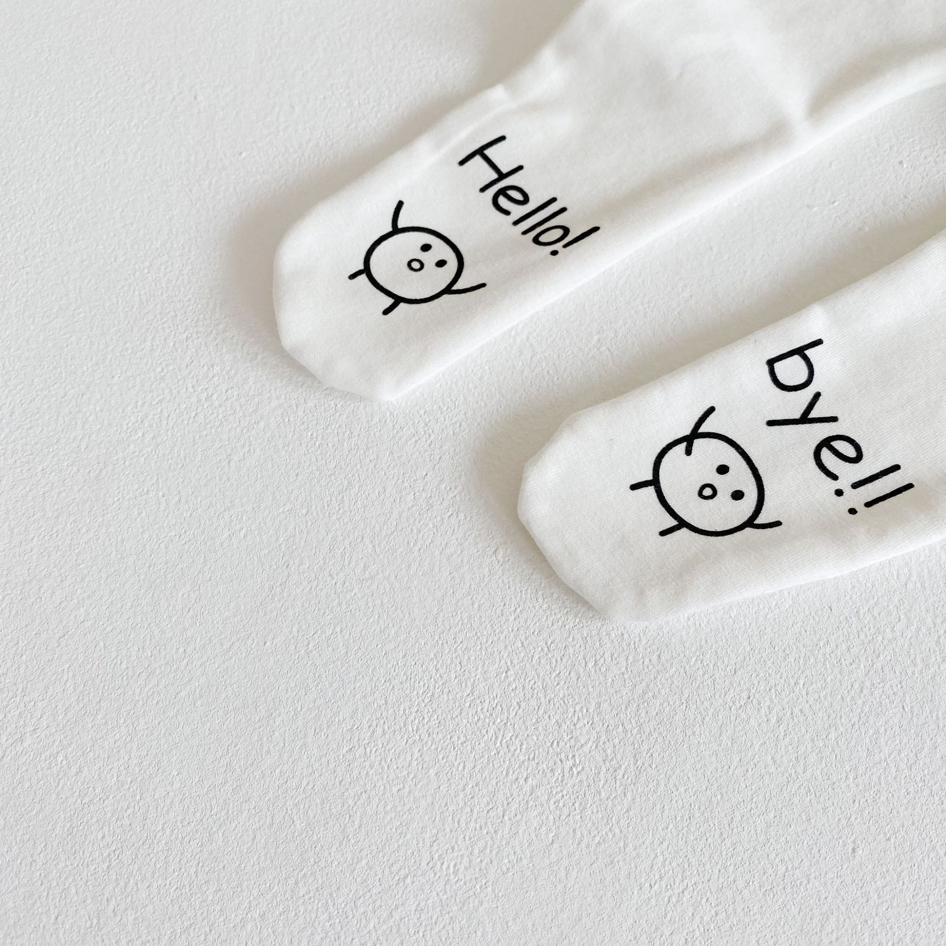 Outono 0-24m bebê meninas collants branco bebê algodão meias crianças estocagem dos desenhos animados imprimir roupas de bebê