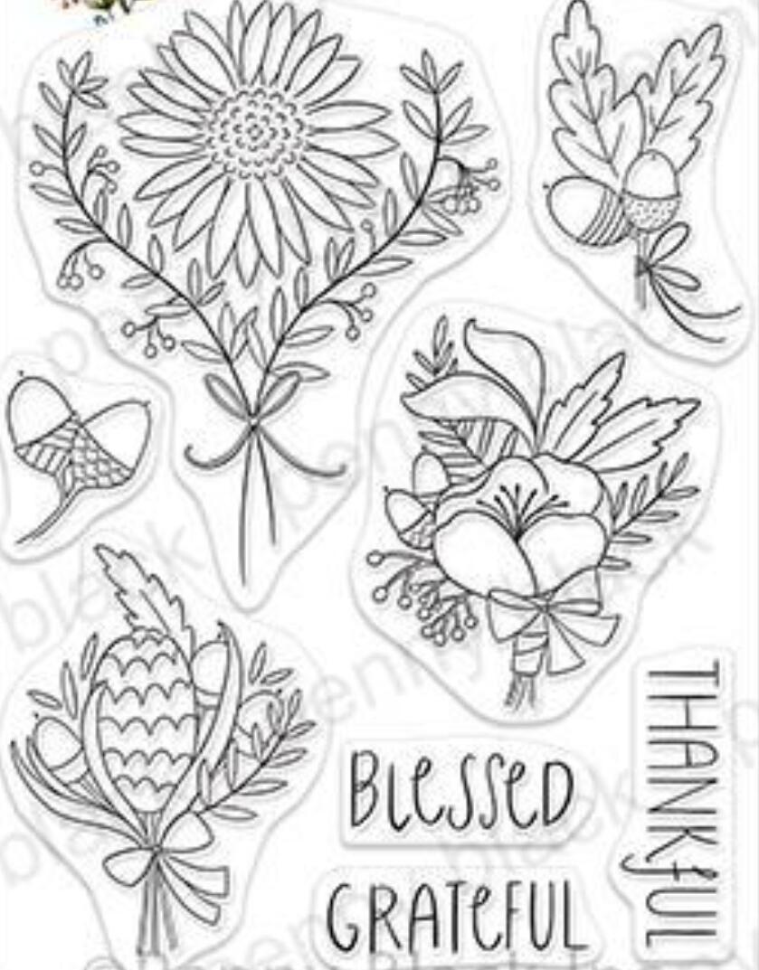 flower Transparent Clear Silicone Stamp/Seal for DIY scrapbooking/photo album Decorative clear stamp A7189