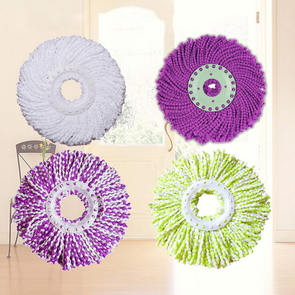 Huis Schoon Mops Set Vervangbare 360 Roterende Mops Zacht Microfiber Spinning Vloer Mop Hoofd Voor Huishoudster Thuis Floor Cleaning