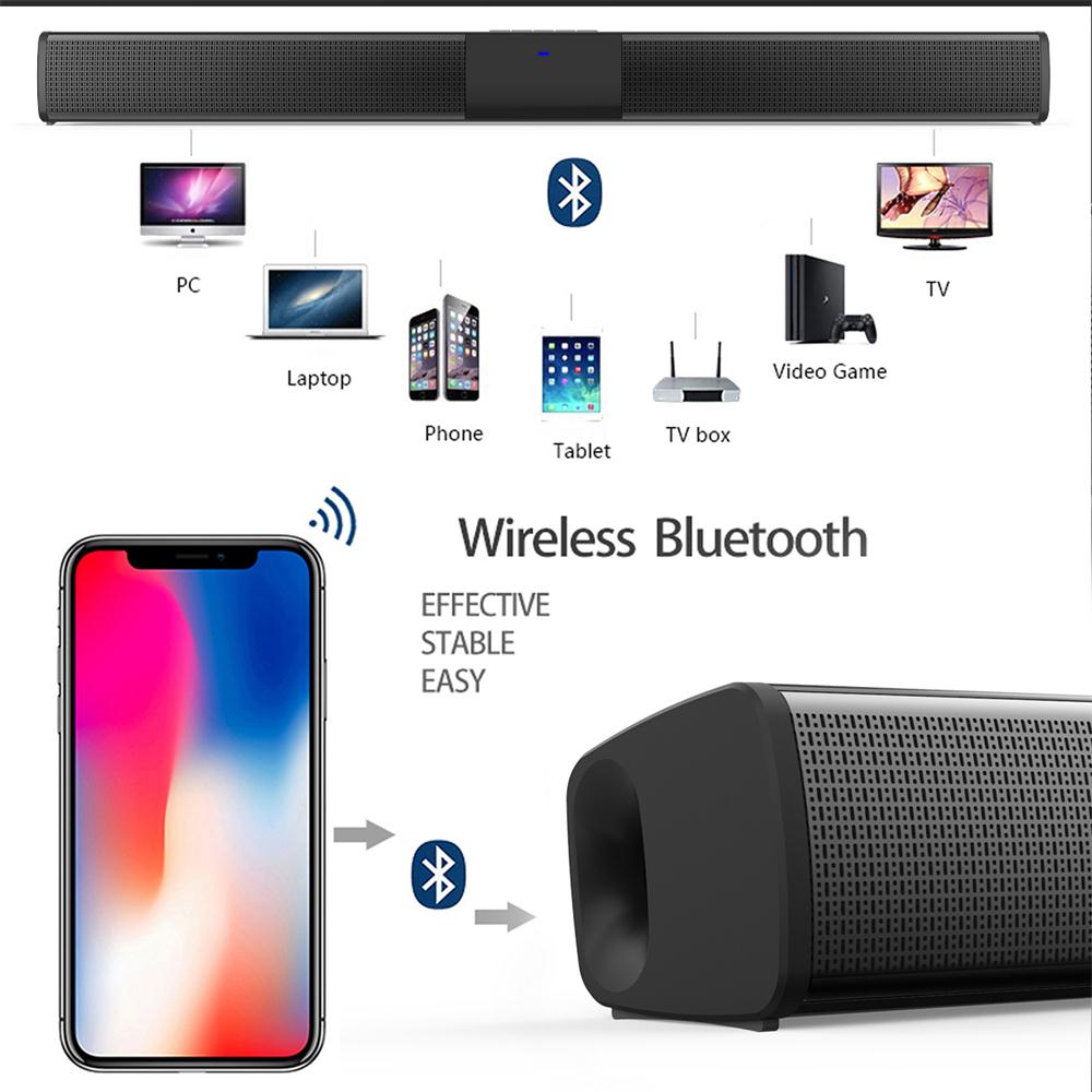 20W Smart Speaker Tv Speakers Wired &amp; Wireless Bluetooth 4.2 HiFi Stereo Home Theater Sound Bar Subwoofer Column Soundbar for Tv