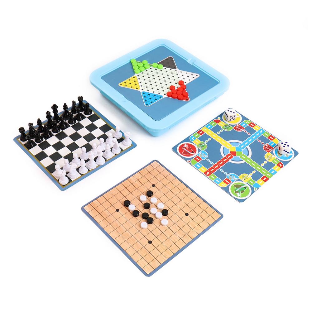 Mini Internationale Schaken Vouwen Magnetische Plastic Schaakbord Board Game Draagbare Kid Speelgoed
