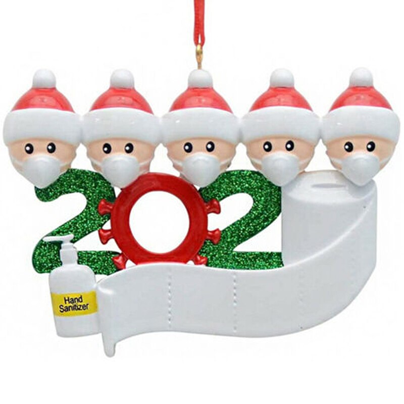 Mascarilla de muñeco de nieve colgante para árbol de Navidad, colgante DIY, nombre, palabras de bendición, adornos sueltos, decoración de muñeco de nieve de arcilla suave: D