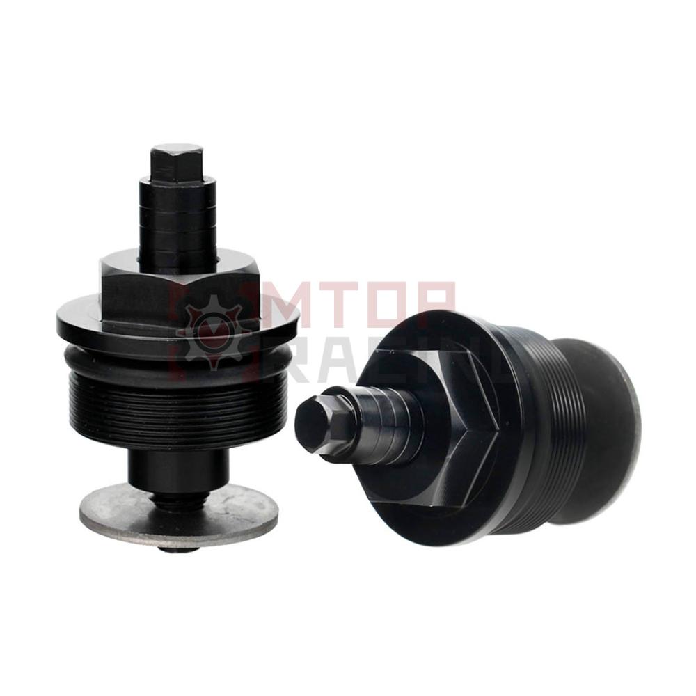 Preload Fork Caps For Yamaha FZX250 ZEAL SRV250 TDR125 38mm Hexagonal Adjustable Fork Bolts Black Silver Blue