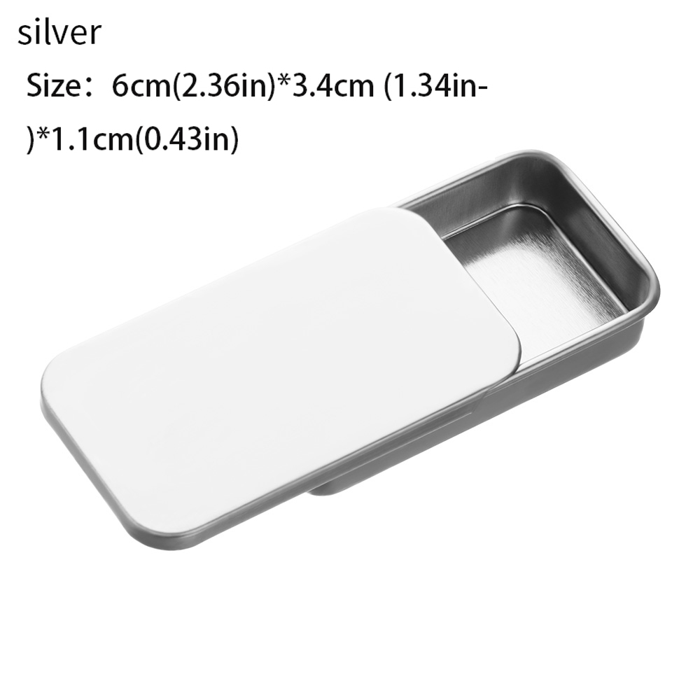 Tinplate Box Slide Lid Push Pull Box Drawer Balm Box Pet Food Portable Box Mini Aromatherapy Jar Candy Small Iron Box Box: Yellow