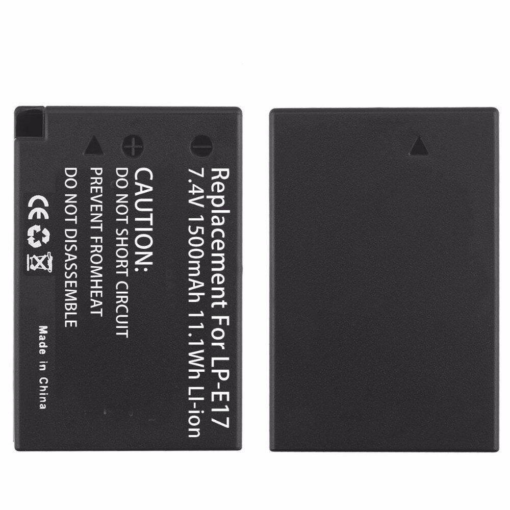 Dinto 1500 mAh 7.4 V 1 st LP-E17 LPE17 Oplaadbare Camera Li-Batterij voor Canon EOS M3 M5 750D 760D T6i T6s 8000D Kus X8i