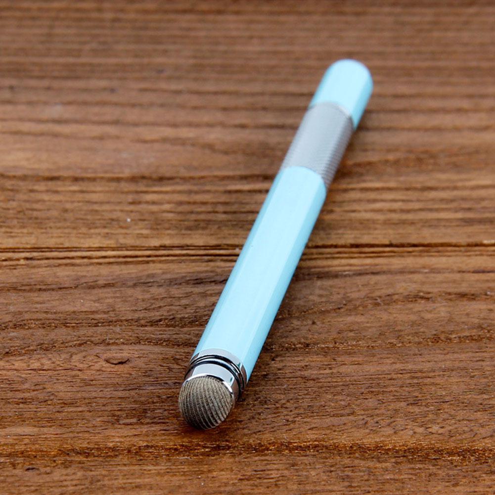 Active Stylus Pen Electronic Dawing Pen Conductive Cloth + Sucker 2 in 1 Metal Capacitor Active Stylus Pen