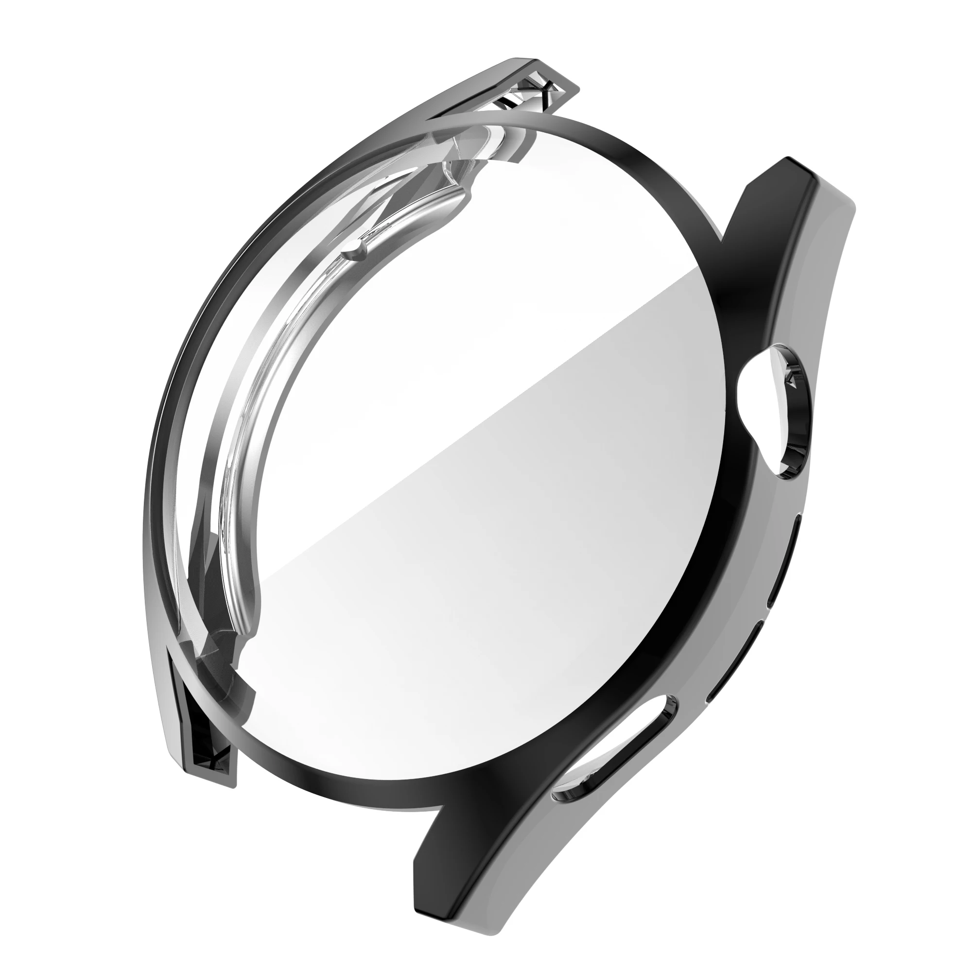 Funda protectora suave para Huawei Watch GT3, Protector de pantalla de 46mm y 42mm, carcasa chapada en silicona para Huawei Watch GT 3/4 41mm: XXL / Negro
