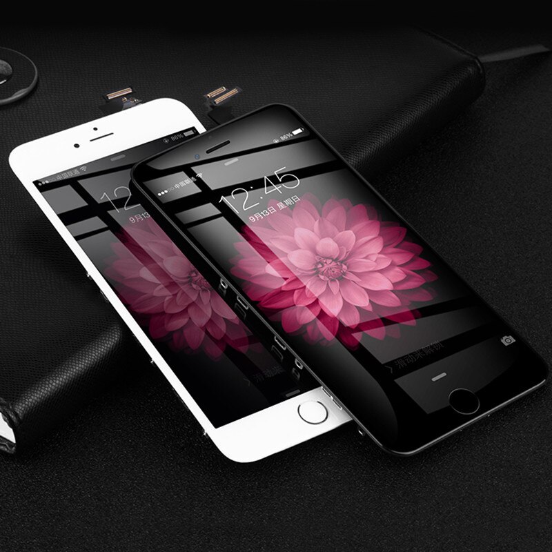 Aaa+++ til iphone 6 6s 6 plus 6 plus lcd med 3d kraft berøringsskærm digitizer samling til iphone 7 8 plus skærm ingen død pixel