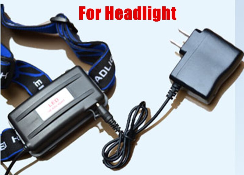 High LED flashlight 18650 Battery Charger LED headlight Direct charge EU USA Plug zk50