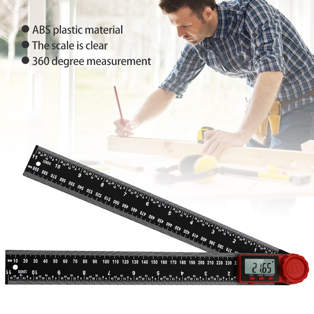 300mm 0-360 Digital Angle Inclinometer Protractor Goniometer Angle Detector Electronic Goniometer Protractor Angle Detector