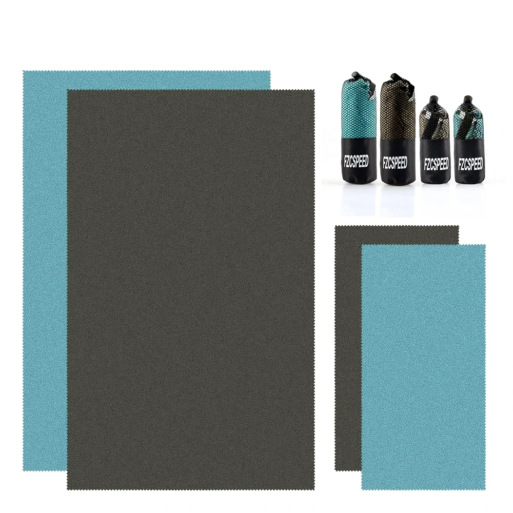 Fzcspeed grote badhanddoek, sneldrogende, absorberende fitness- en sporthanddoek, handdoek voor het drogen van je haar, geschikt voor fietsen, wandelen en zwemmen.