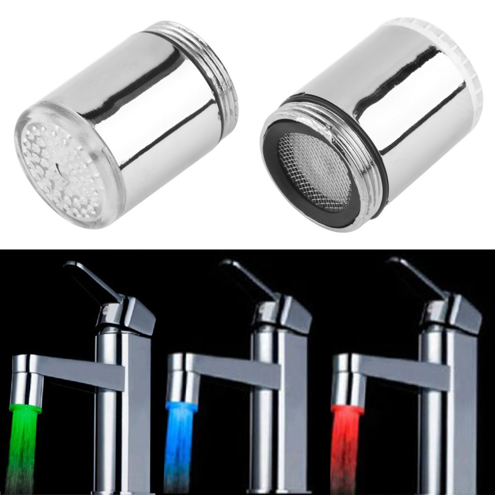 1PC LED kraan Water tap Kranen accessoire temperatuur kranen sensor Hoofden attachment op de kraan RGB Glow badkamer
