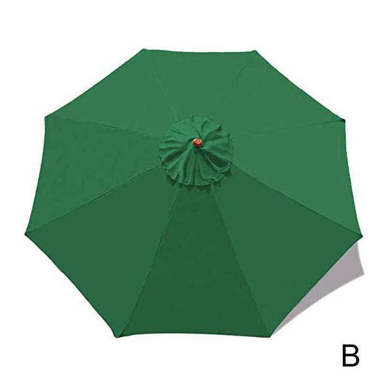 Outdoor Umbrella Replacement Canopy For 8 Ribs Dia Patio Sunshade Parasol Top Canopy Cover For Yard Garden Patio Beach P K5g1: green