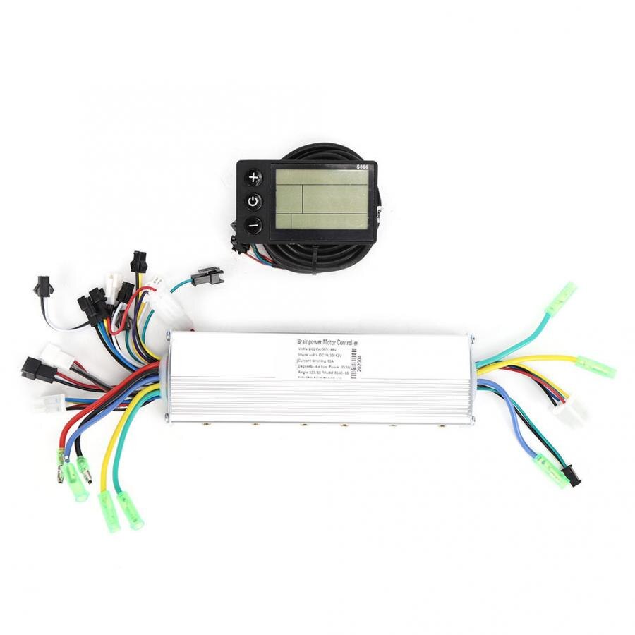 Elektrische Fiets Controller Lcd Display Set 24V 36V 48V 60V 250 350W E-Bike scooter Motor Controller Spanning Snelheid Display