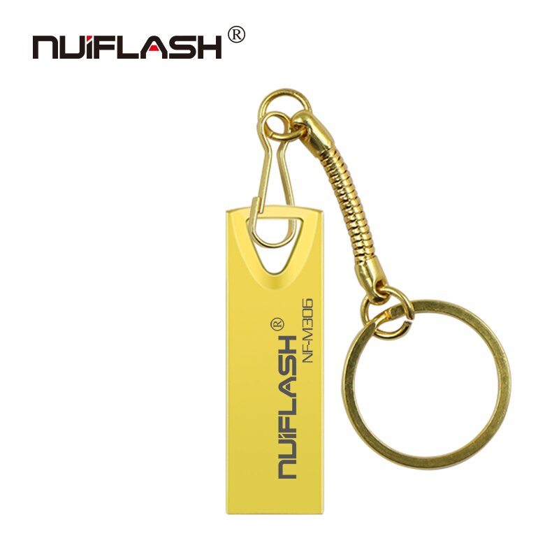 Usb 2.0 Metalen Pendrive 64Gb Memory Stick 32Gb Usb Flash Drive 128Gb 64Gb Super mini Usb Stick Pen Drive 16Gb: 16GB / golden