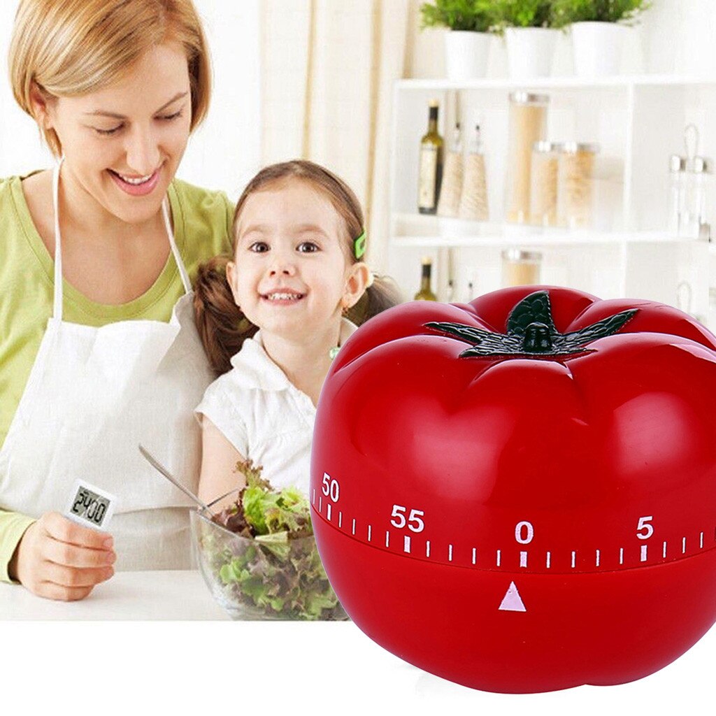 1PC 1-60min 360 Degree Tomato Timer Kitchen Mechanical Timer Countdown Timer Reminder Alarm 20Jan17