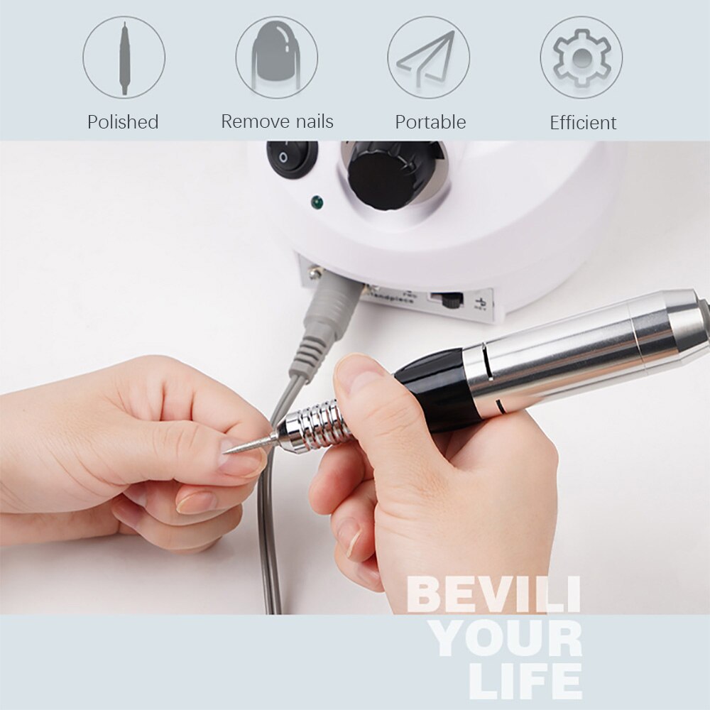 Apparaat voor manicure elektrische nagelboor draagbare manicureset snijders multifunctionele boor voor nagelkunst apparaat