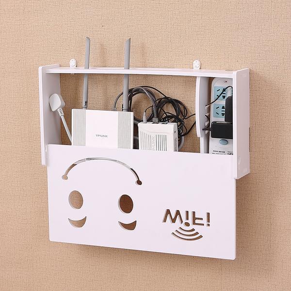 Wifi Router Regal Lagerung Box Kabel Power Draht Halterung Lagerung Boxen Drahtlose Stecker Organizer Regal Wand Montiert Drähte Organizer