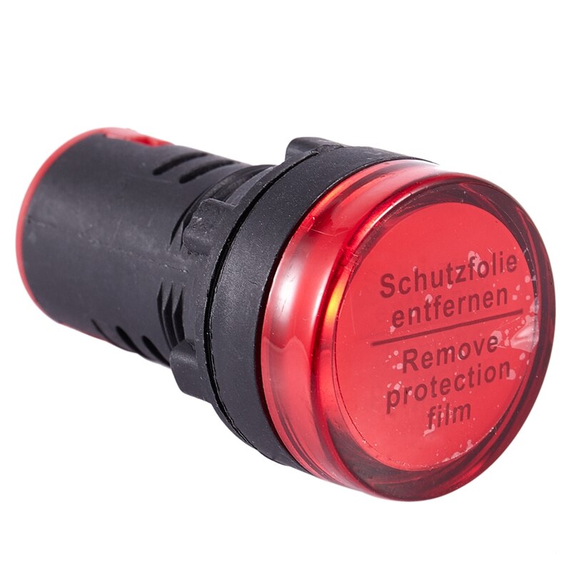 AC/DC 24V LED Power Indicator Pilot Signal Lamp 22mm Red Light