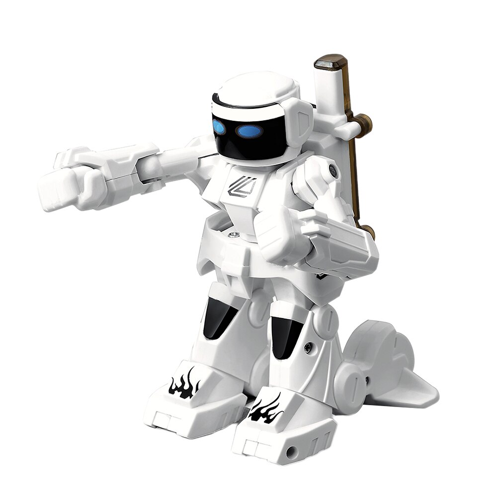 RC Robot giocattolo combattimento Robot controllo RC battaglia 2.4G somatosensoriale telecomando boxe Robot lotta contro giocattoli Robot intelligenti: White