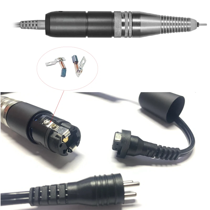2pcs UP200 carbon brush electric manicure machine ug12/sug12 power tool parts Micromotor nail drill machine accessories