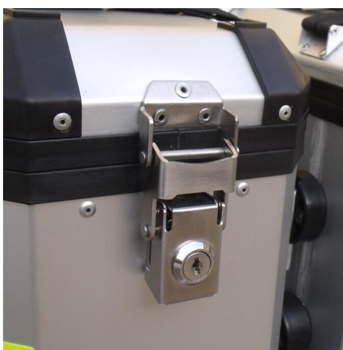 stainless steel lock side box tool case lock bag part hardware Motorcycle Aluminum alloy trunk fixed buckle diy handmade