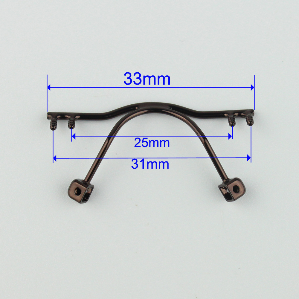 10 pièces lunettes pont nez Pad bras métal sans monture optique cadre cassé remplacement lunettes lunettes accessoire 1113