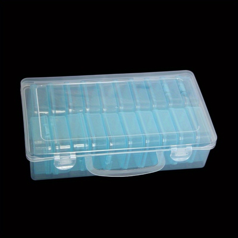 1 sarja  of 20- lokeroa värikäs läpinäkyvä muovinen säilytyslaatikko, monikäyttöinen rautakauppatyökalujen säilytyslaatikko