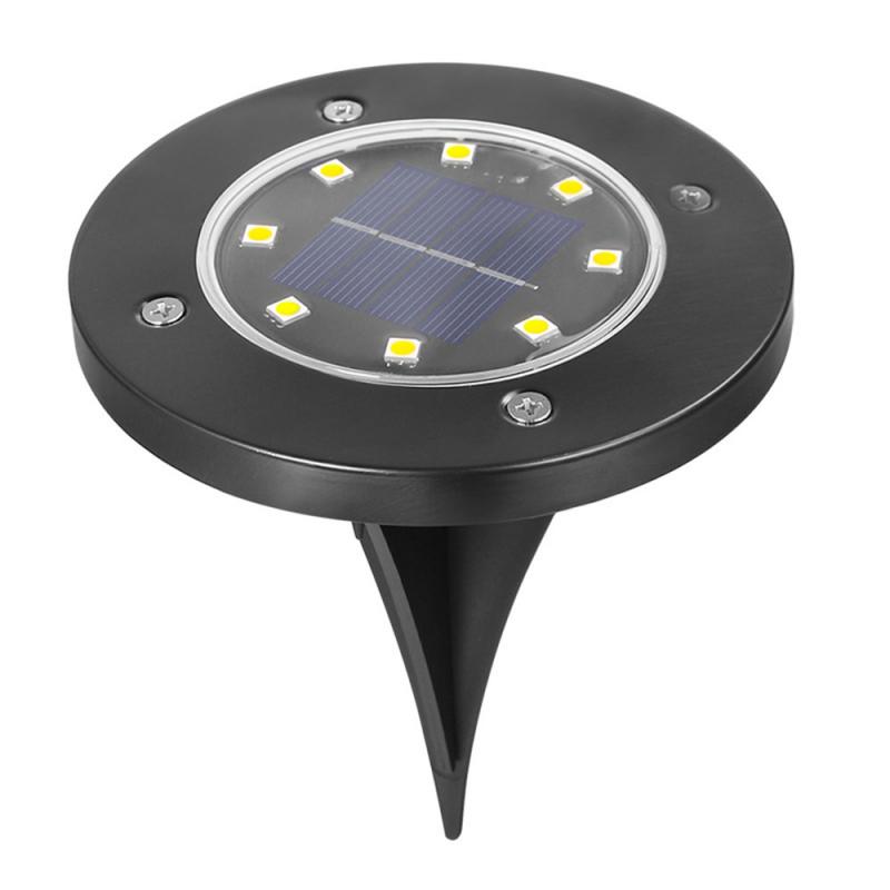 1/4 sztuk nowy lampy ogrodowe na energię słoneczną 8 doprowadziło ziemi słonecznej światła wodoodporna lampa metra wykrywania światła ogrodowe robić trawników: 1